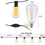 Illuminazione Natalizia a LED Resistente alle Intemperie per Esterni – Filo di Luci Decorativo