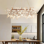 Lampadario in Acrilico a Petali di Rosa Modish