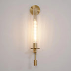 Lampada da Parete Vintage in Vetro per Candele