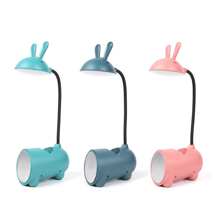 Lampada da Scrivania LED Touch USB a Forma di Coniglio Creativo