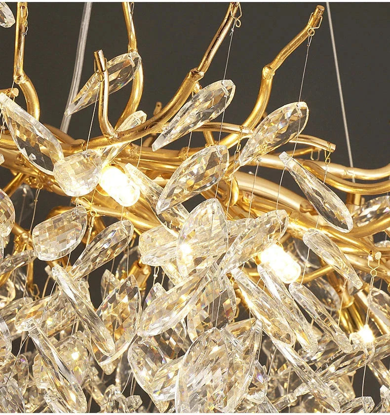 Lampadario Moderno di Lusso in Cristallo