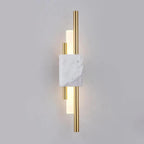 Applique da Parete in Marmo con Barre Cilindriche Classiche