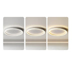 Lampada da soffitto a LED circolare minimalista nordica in ferro e acrilico