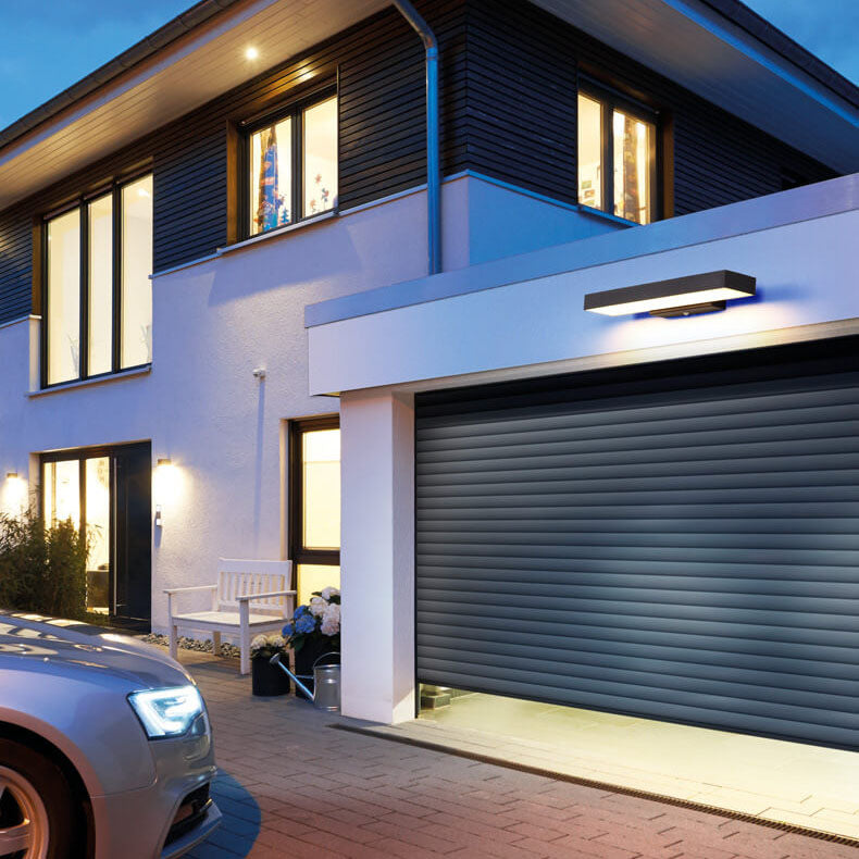 Lampada da Parete Esterno LED Piatta con Sensore Moderno Minimalista Rettangolare Impermeabile
