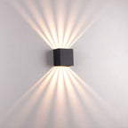Lampada da Parete LED Moderna Quadrata in Alluminio Impermeabile da Esterno