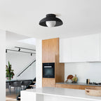 Lampada da soffitto moderna rotonda in metallo