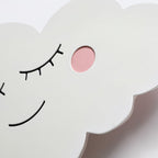Lampada da Parete LED per Bambini a Forma di Nuvola Sorridente Creativa Contemporanea in Ferro e Acrilico per Camera da Letto