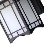 Lampada da parete a 1 luce a forma di padiglione cinese in alluminio solare impermeabile moderna