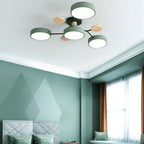 Lampada da soffitto LED semi-incassata con design a ramo di molecola rotonda scandinavo contemporaneo per il soggiorno