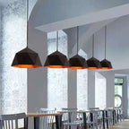 Moderna Lampada a Sospensione in Ferro Geometrica a Rombo con 1 Luce