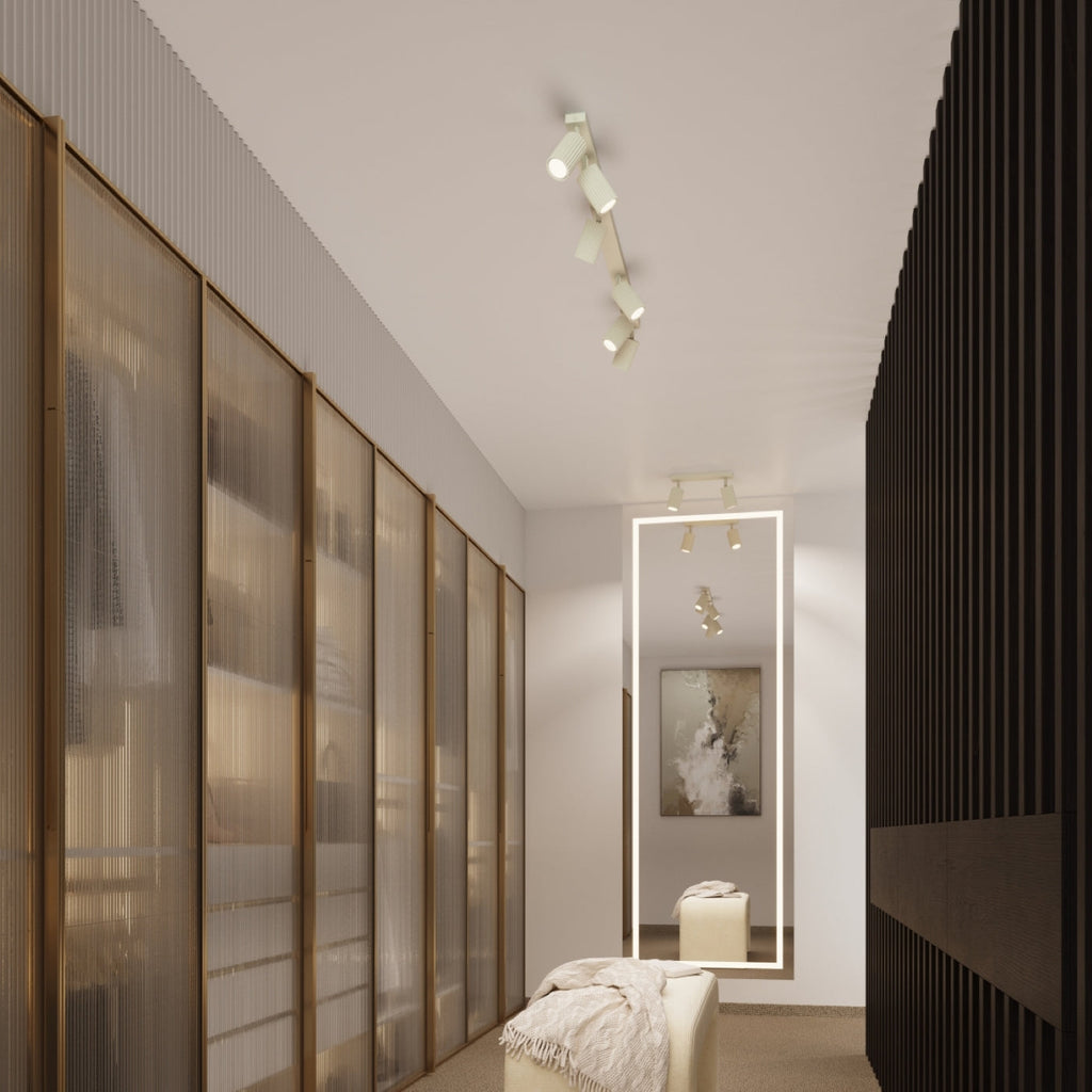 Lampada da soffitto KARBON 4L beige