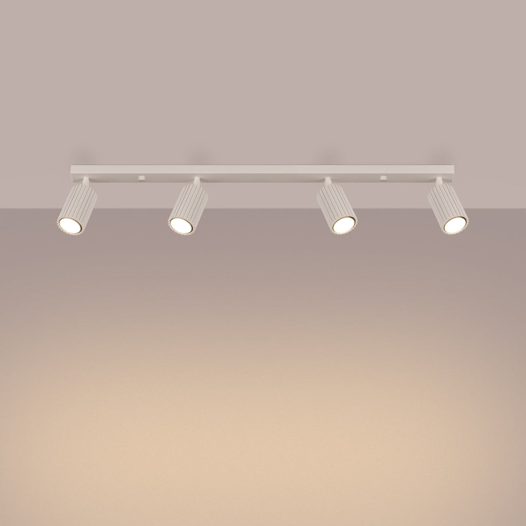 Lampada da soffitto KARBON 4L beige