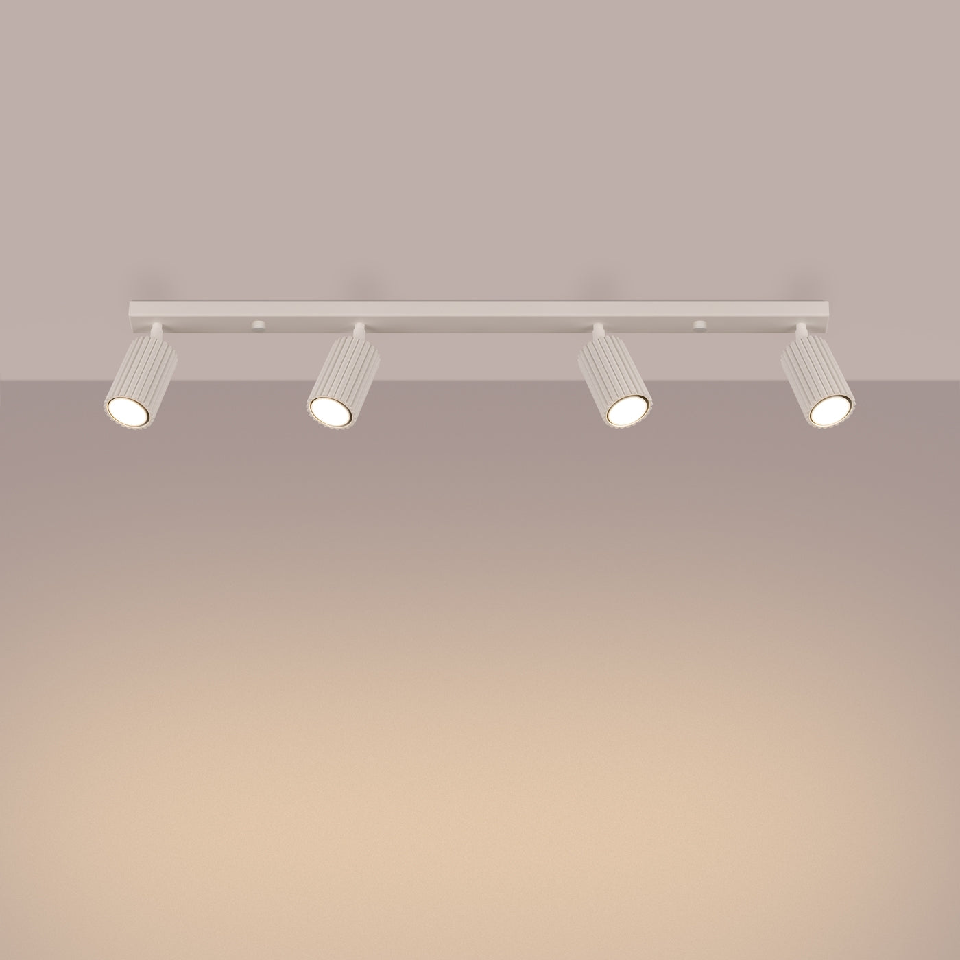 Lampada da soffitto KARBON 4L beige