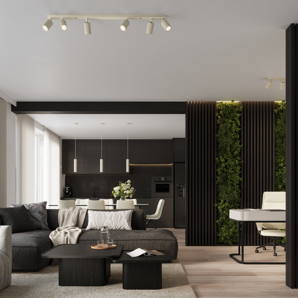 Lampada a soffitto KARBON 6L beige