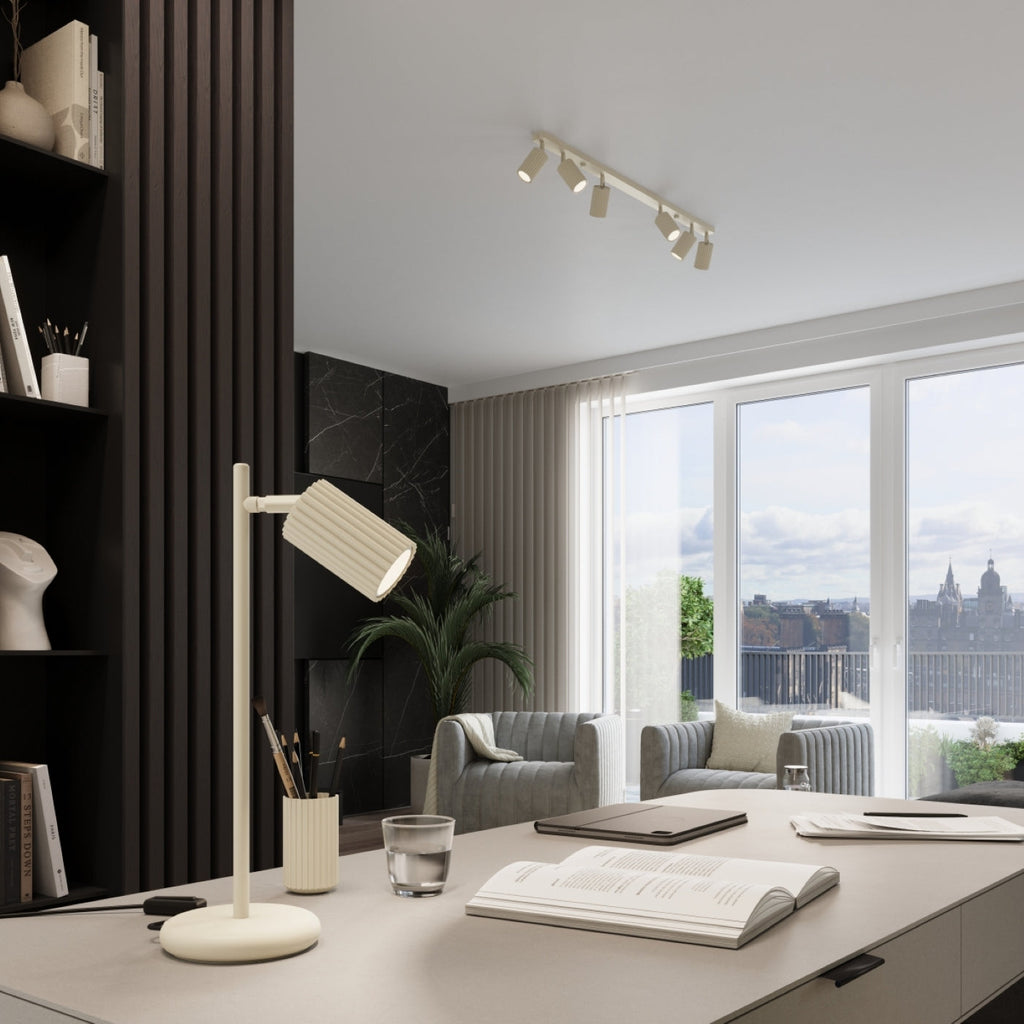 Lampada a soffitto KARBON 6L beige