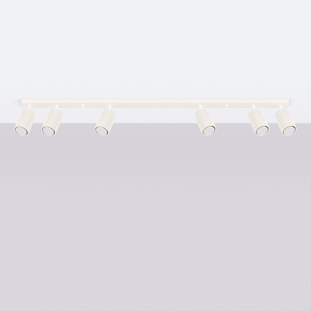 Lampada a soffitto KARBON 6L beige