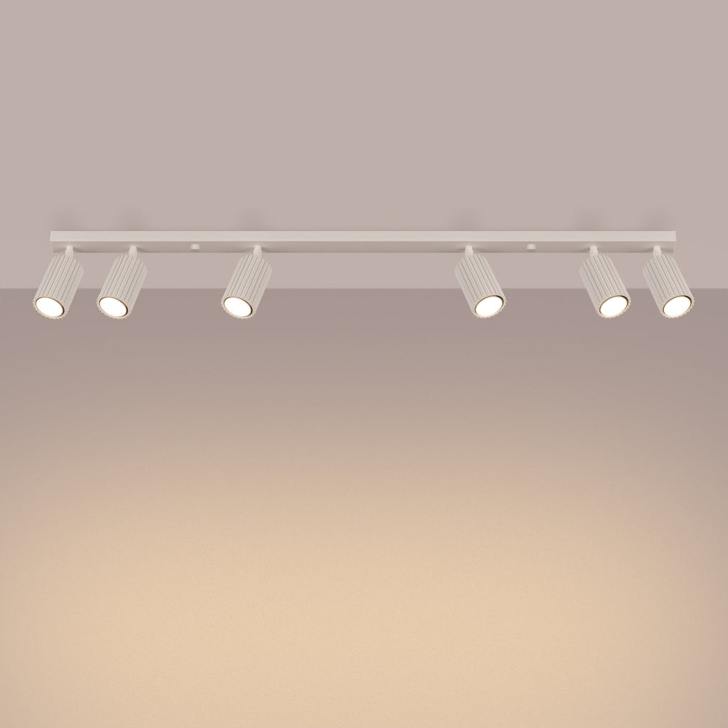 Lampada a soffitto KARBON 6L beige