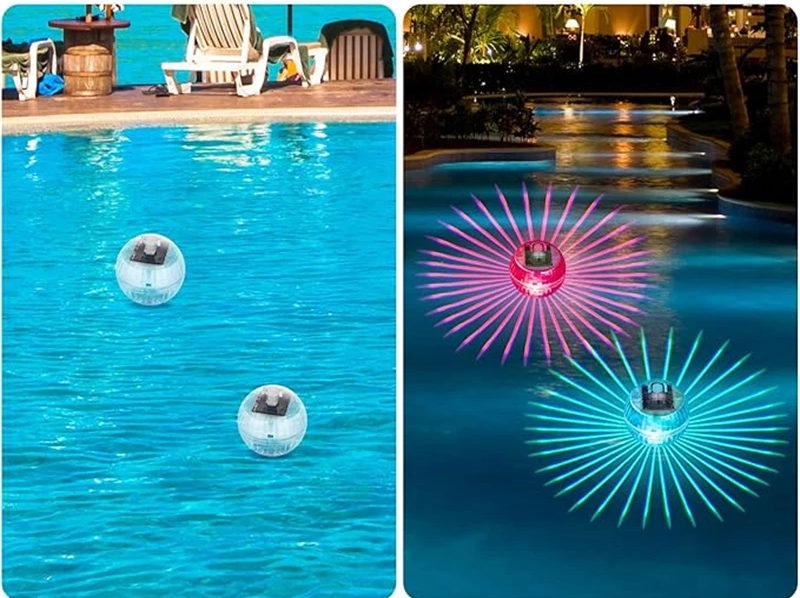 SOLAGLOW Lampada da Piscina Solare RGB Galleggiante