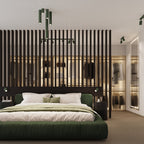 Lampada a soffitto KARBON 10 verde oliva