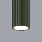 Lampada a soffitto KARBON 10 verde oliva