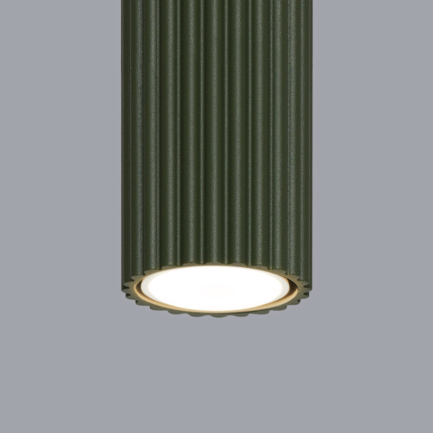 Lampada a soffitto KARBON 10 verde oliva