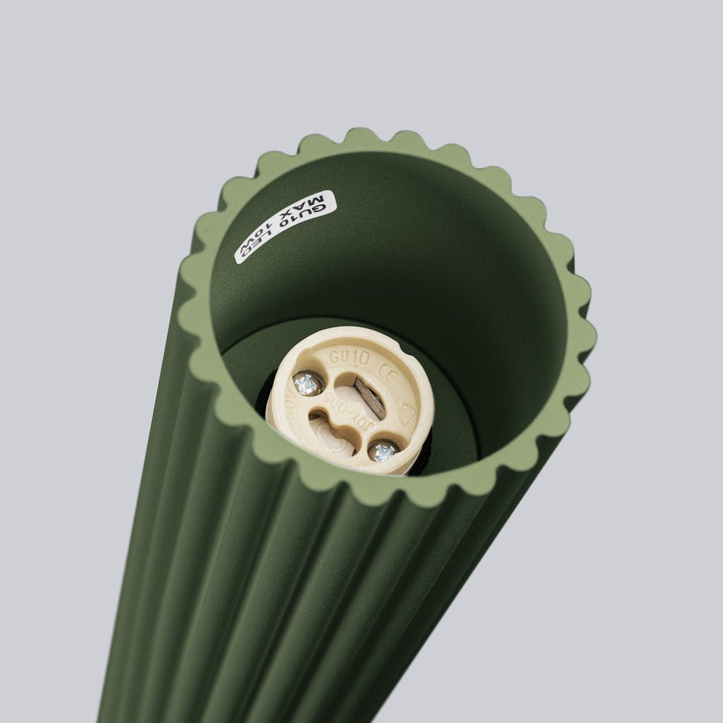 Lampada a soffitto KARBON 10 verde oliva