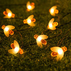 Catena di Luci LED Solari con Api – Illuminazione da Giardino a Energia Solare per Esterni