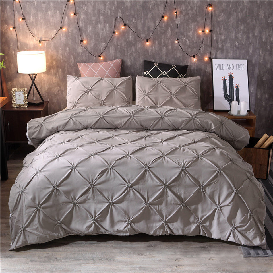 SereneDream – Set di Copripiumino e Federe in Tessuto per Eleganza Moderna