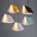 Lampada a sospensione in metallo PVC con paralume a forma di libro Flying Book 1-Light