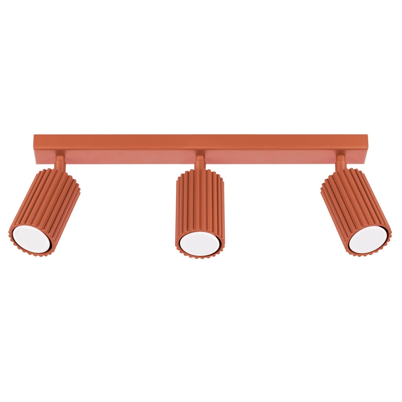 Lampada a soffitto KARBON 3L rosso ocra
