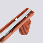 Lampada a soffitto KARBON 3L rosso ocra