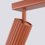 Lampada a soffitto KARBON 3L rosso ocra