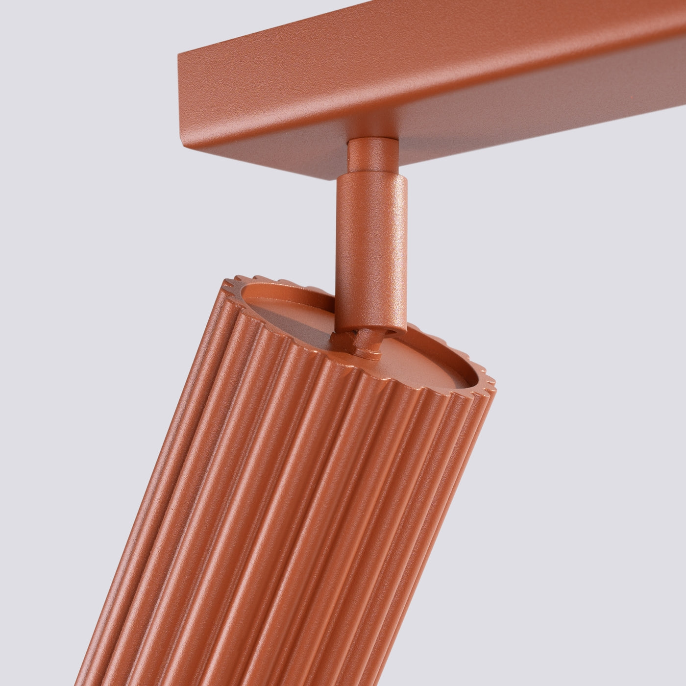 Lampada a soffitto KARBON 3L rosso ocra