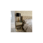 Tavolino Lampada in Faux Shagreen Sage