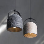 Lampada a Sospensione Cilindrica in Cemento Creativo Nordic con 1 Luce