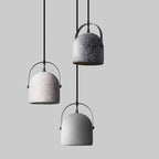 Lampada a Sospensione Cilindrica in Cemento Creativo Nordic con 1 Luce