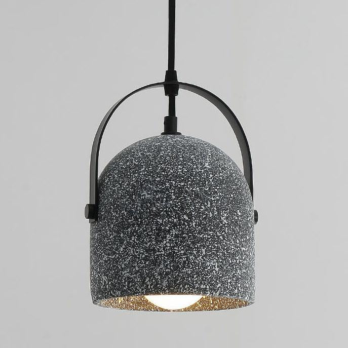 Lampada a Sospensione Cilindrica in Cemento Creativo Nordic con 1 Luce
