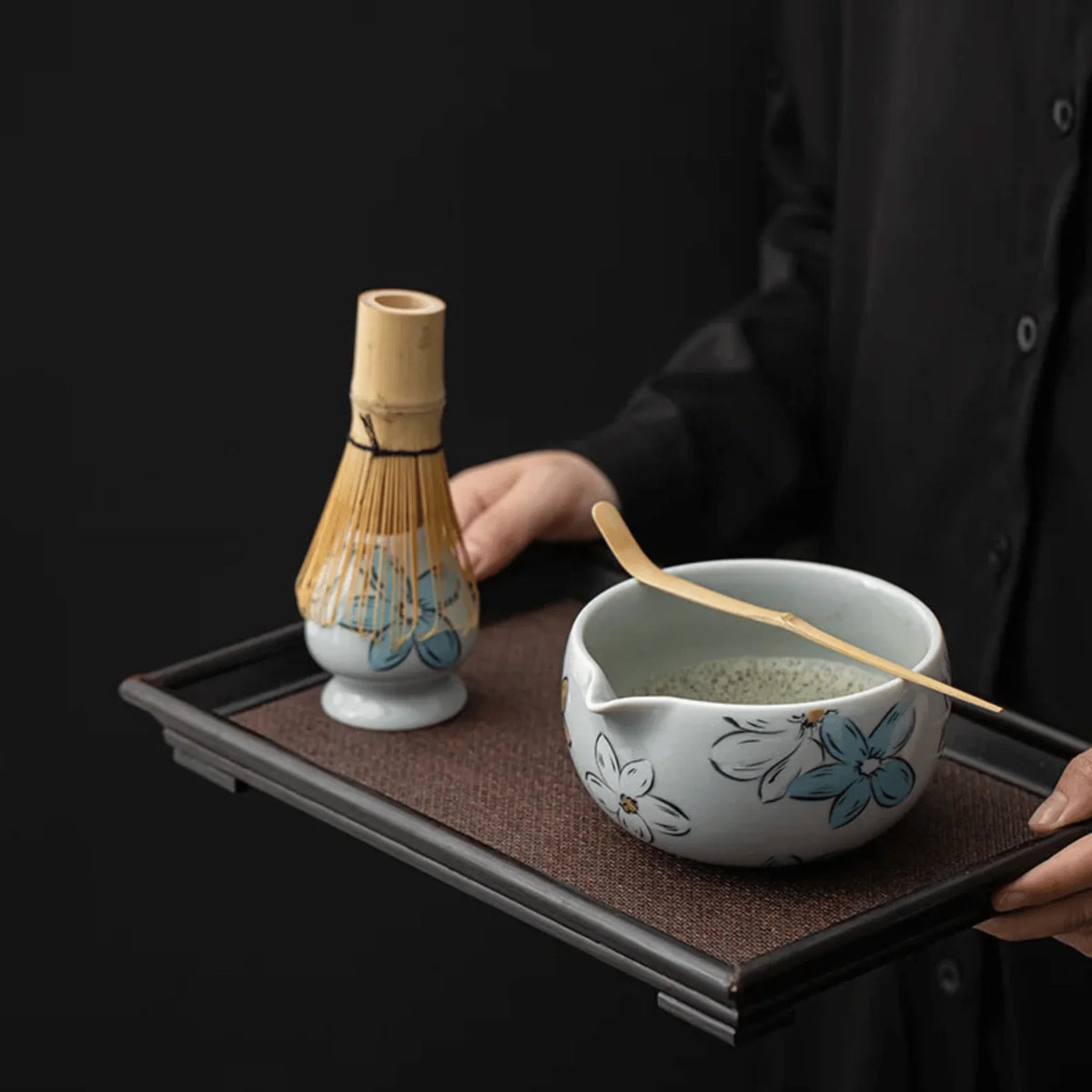 Ma Matcha Set – Kit di Rituale del Tè con Fiori di Ciliegio