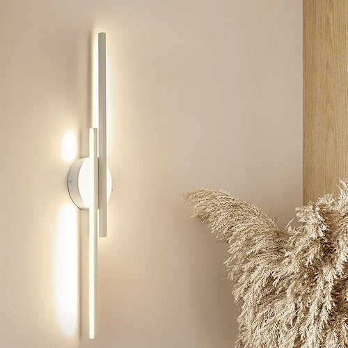 Arisha Moderna LED Nordico Applique Metallo Nero/Bianco Lineare Soggiorno/Camera da Letto