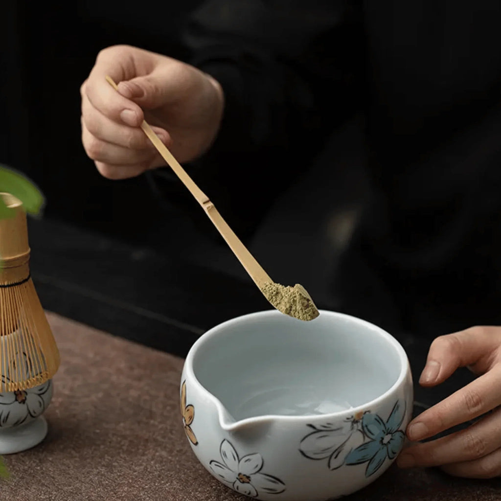 Ma Matcha Set – Kit di Rituale del Tè con Fiori di Ciliegio