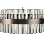 Lampadario in Tubo di Lucite Bronzo Londra