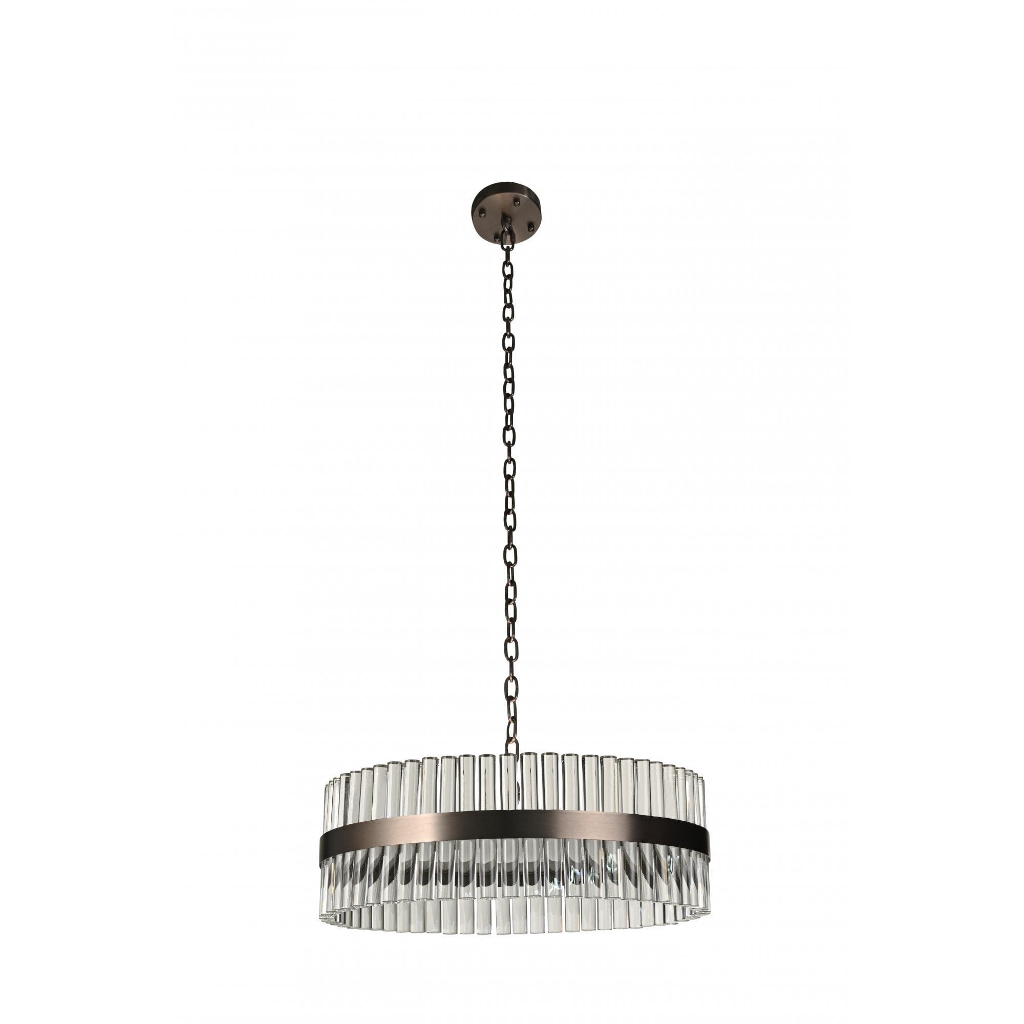 Lampadario in Tubo di Lucite Bronzo Londra