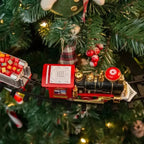 KerstExpress Treno Natalizio – Treno Natalizio in Movimento con Luce, Suono e Supporto per Albero
