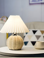 LumiPleat Lampada – Lampada da tavolo vintage a pieghe