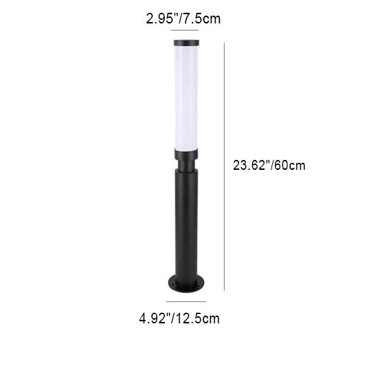 Design di Lampada da Terra LED Moderna Minimalista in Acrilico e Alluminio per Esterni