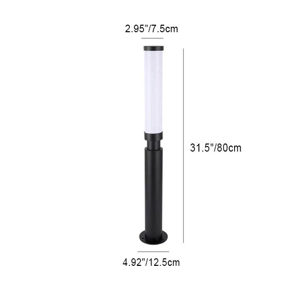 Design di Lampada da Terra LED Moderna Minimalista in Acrilico e Alluminio per Esterni