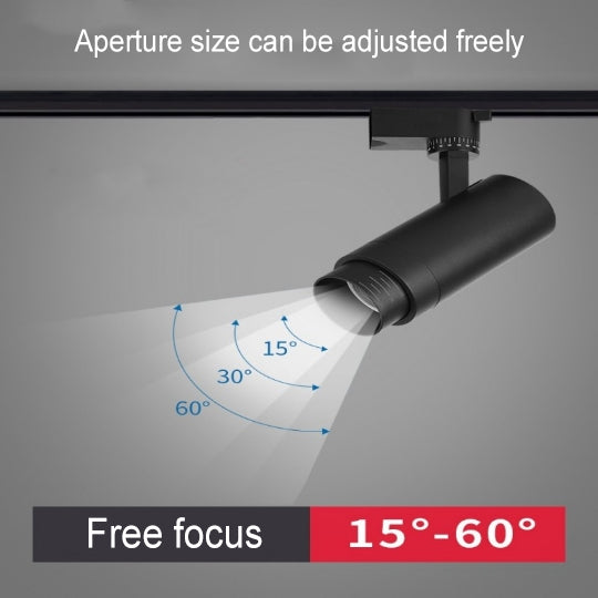 Faretto Tubolare da Incasso Regolabile Dimmabile Moderno Minimalista con Focalizzazione per Illuminazione a Binario 3/4/5 Luci LED per Soggiorno