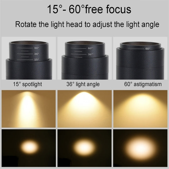 Faretto Tubolare da Incasso Regolabile Dimmabile Moderno Minimalista con Focalizzazione per Illuminazione a Binario 3/4/5 Luci LED per Soggiorno