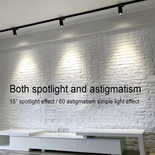 Faretto Tubolare da Incasso Regolabile Dimmabile Moderno Minimalista con Focalizzazione per Illuminazione a Binario 3/4/5 Luci LED per Soggiorno