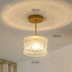 Lampada da soffitto in vetro a petalo elegante